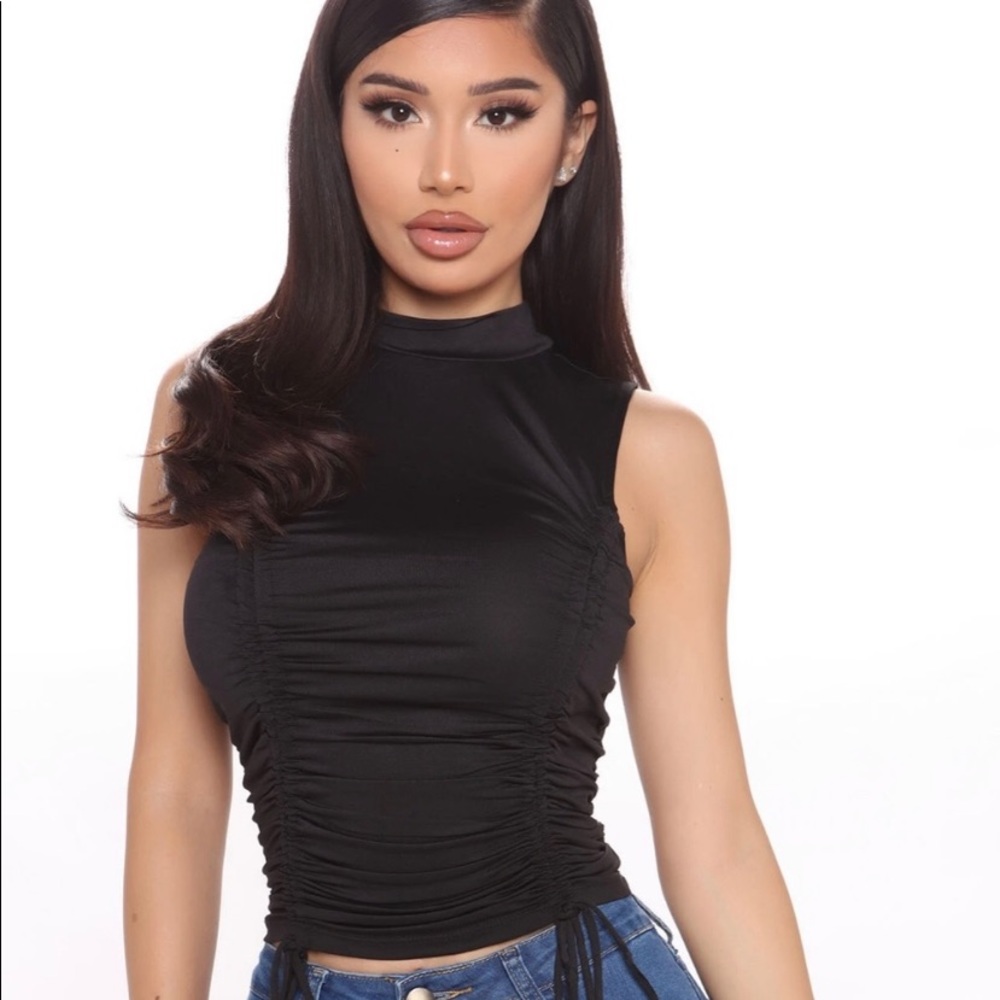 Brand new!!!! ruching into action top fashion nova new!!